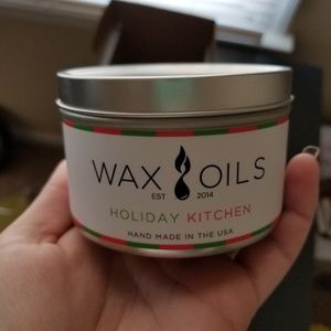 Wax oil candle